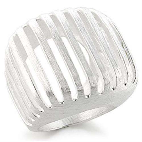 JCE176 Silver Brass Ring with No Stone
